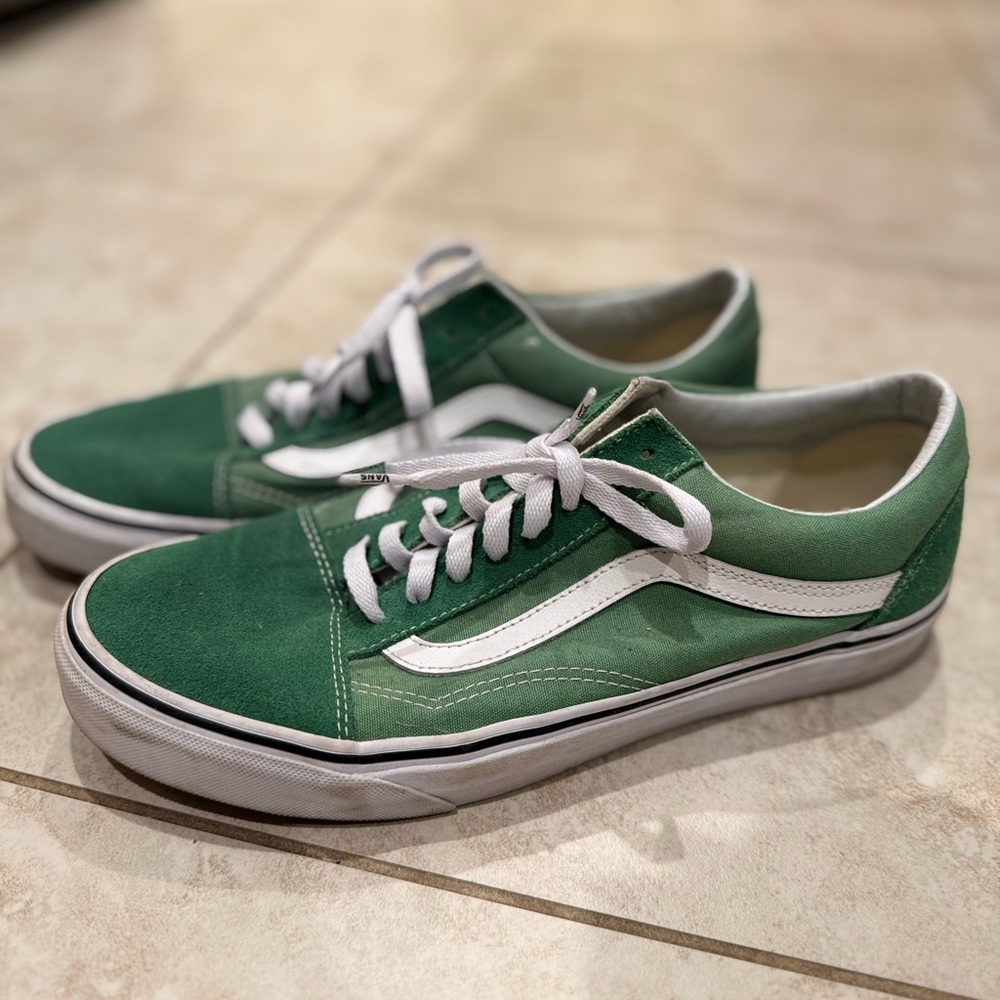 Vans Classic Green Canvas Shoes